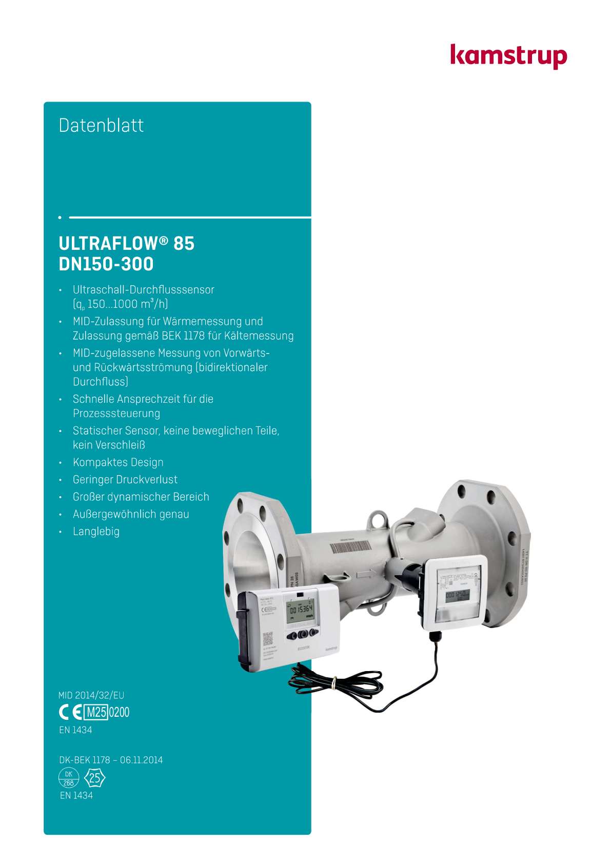 ULTRAFLOW 85 DN150-300 Durchflusssensor